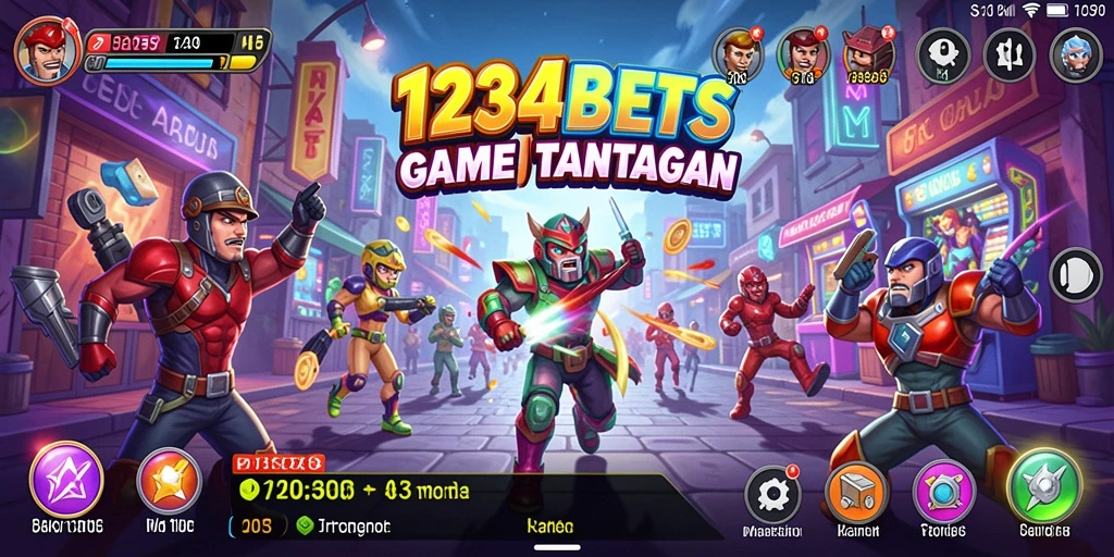 Screenshot gameplay 1234BETS menampilkan aksi cepat dan visual menawan.