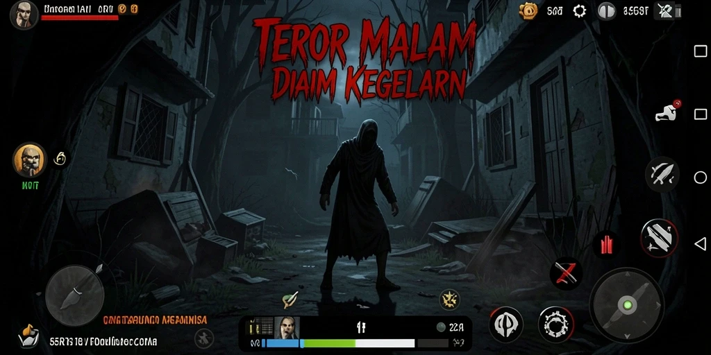 Tampilan gameplay yang mencekam dan atmosfer menakutkan di dalam 55RT.