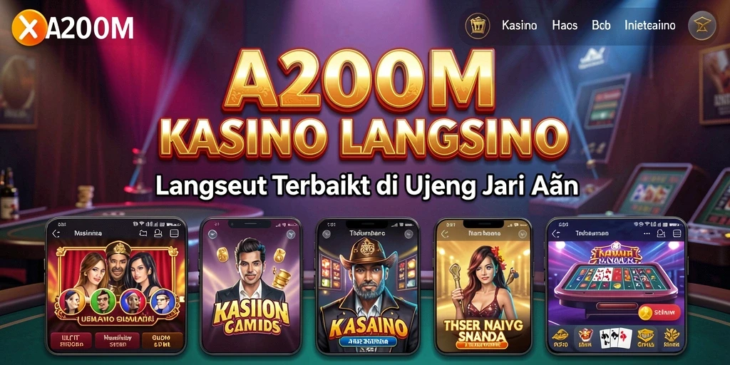 Tampilan gameplay Live Casino yang mendebarkan di A200M.