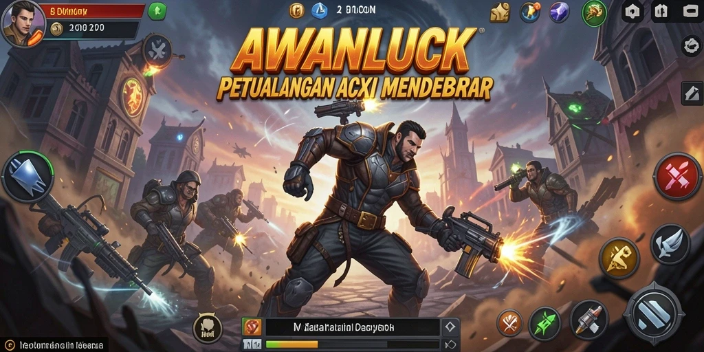 Screenshot gameplay mendebarkan dari AWANLUCK, tunjukkan aksi epik!