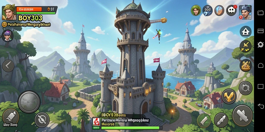 Tampilan gameplay BOY303 yang mendebarkan dalam Tower Defense.