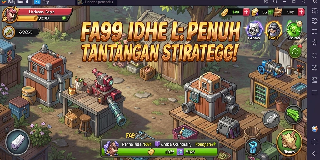 Screenshot utama FA99 menampilkan karakter dan gameplay menarik.
