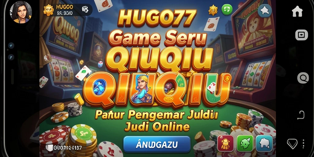 Tampilan menarik dari gameplay seru QiuQiu di HUGO77.