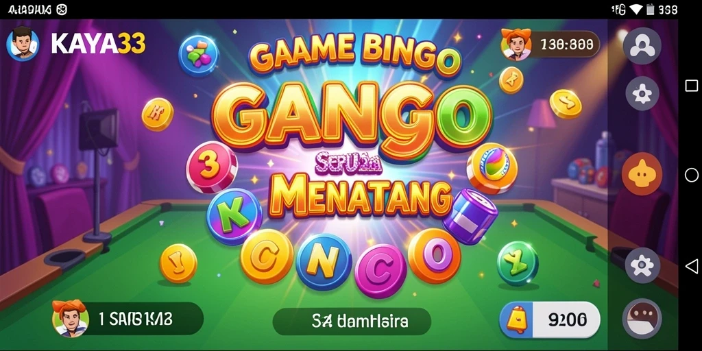 Screenshot gameplay KAYA33 menampilkan keseruan bermain Bingo.