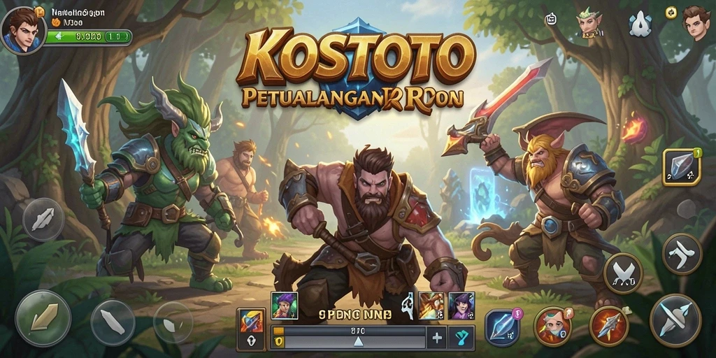 Gameplay KOSTOTO yang epik dan mendebarkan dalam dunia RPG.