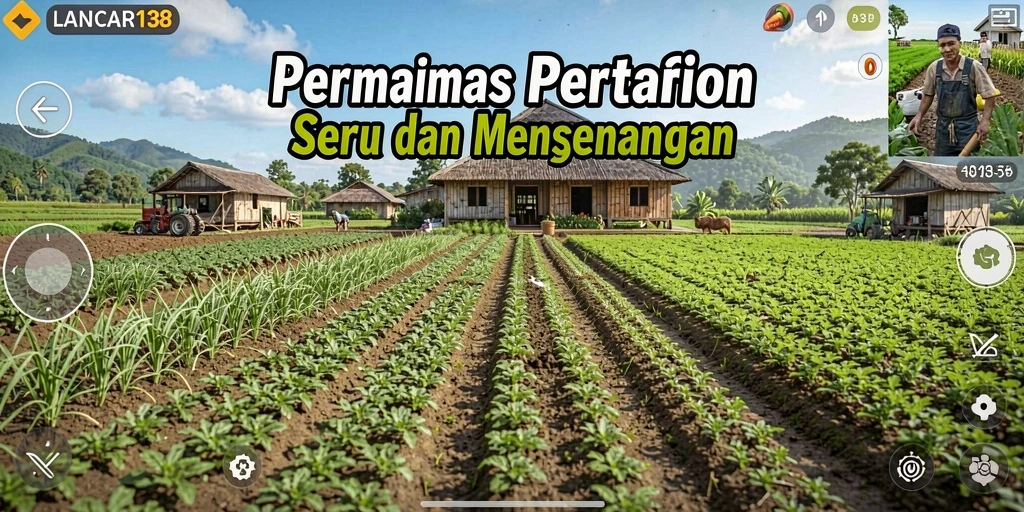 Tampilan menarik dari gameplay bertani di LANCAR138.