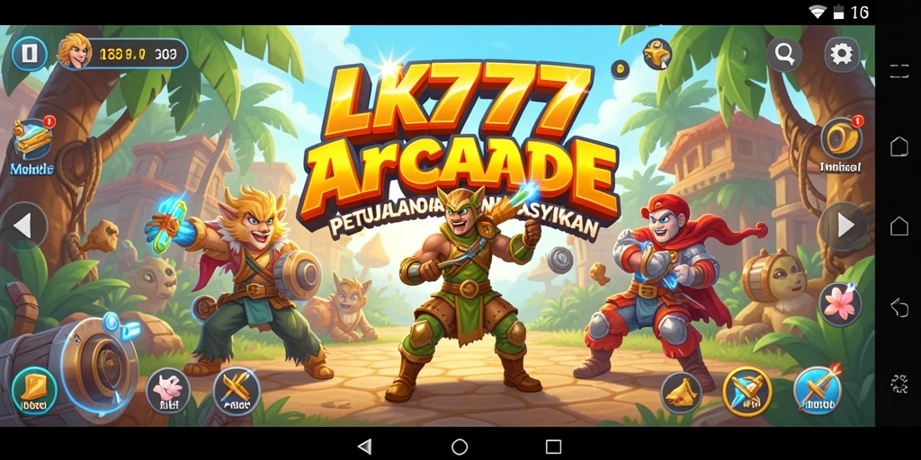 Tampilan menarik dari gameplay LK777 yang penuh warna.