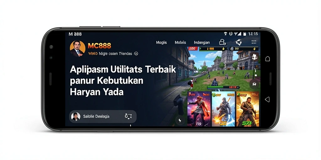Tampilan antarmuka MC888 yang sederhana dan efisien untuk pengguna.