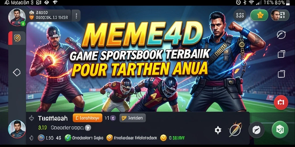 Tampilan gameplay interaktif dari aplikasi Sportsbook MEME4D.