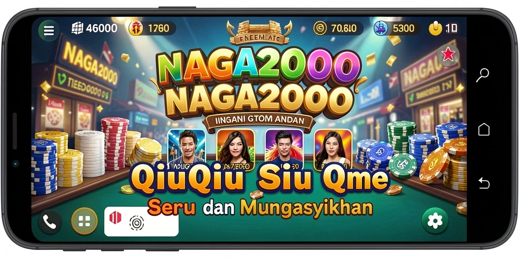 Tampilan gameplay QiuQiu yang seru dan interaktif di NAGA2000.