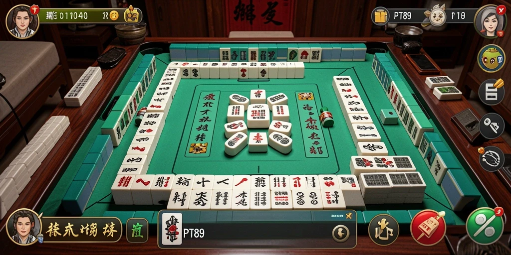 Gameplay menarik dari PT89 yang menampilkan tantangan Mahjong.