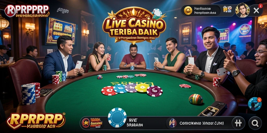 Tampilan gameplay Live Casino yang nyata dan menarik dari RPRPRP.