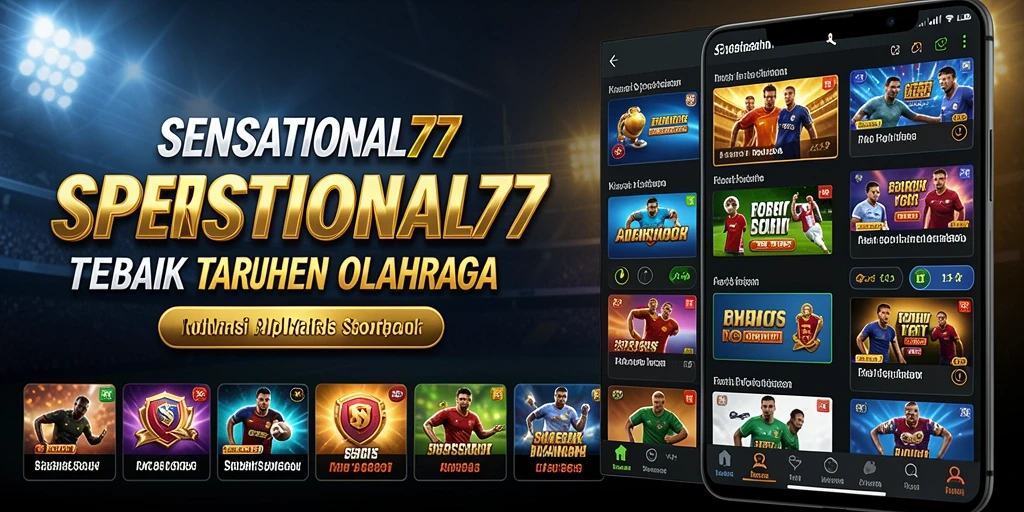 Tampilan gameplay SENSATIONAL77 dengan berbagai pilihan taruhan olahraga.