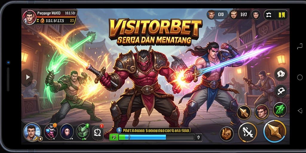 Tampilan gameplay VISITORBET yang mendebarkan dan penuh aksi.